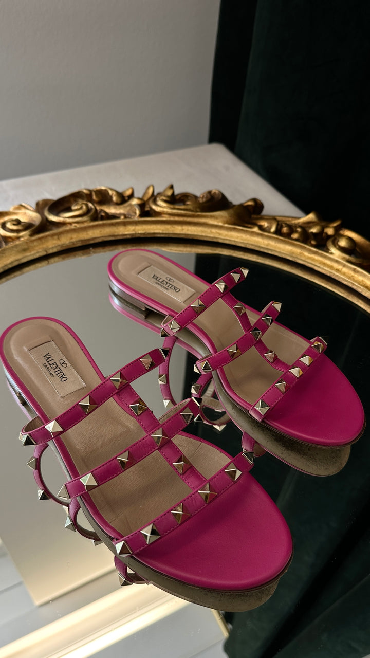 VALENTINO Rockstud Flats Pink