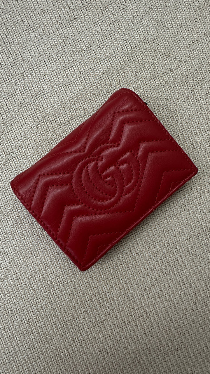 GUCCI Marmont Wallet Small Red
