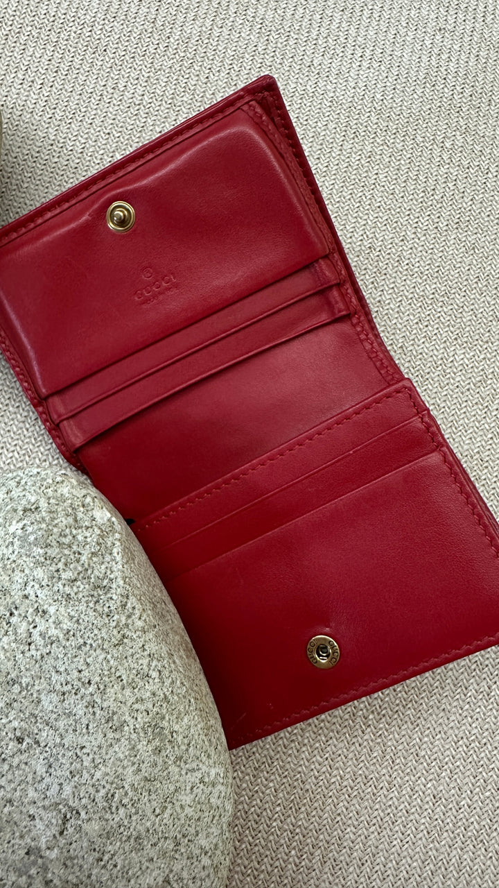 GUCCI Marmont Wallet Small Red