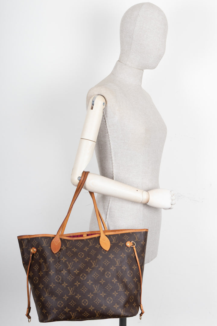 LOUIS VUITTON Neverfull MM MNG Canvas Brown