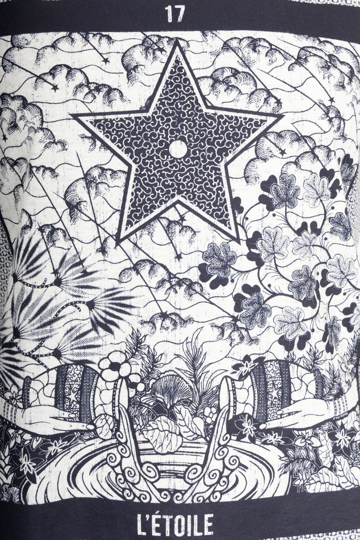 CHRISTIAN DIOR L'Étoile Tarot T-shirt Cotton White Navy