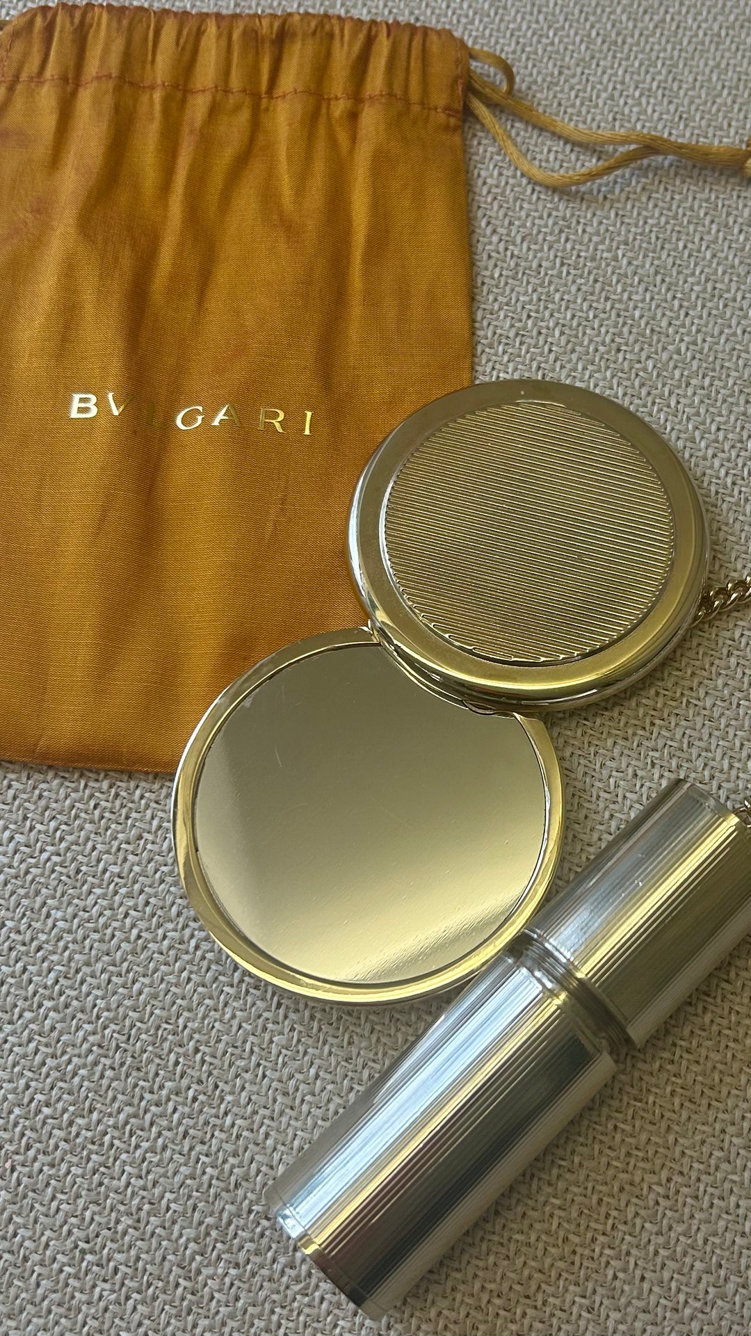 BVLGARI Lipstick Keyring Gold