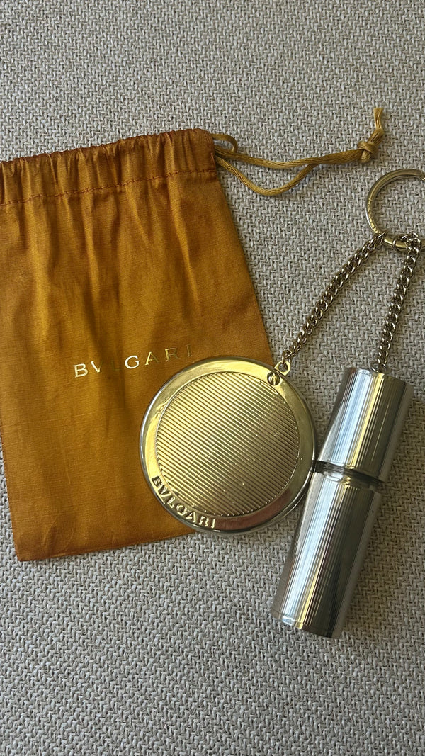 BVLGARI Lipstick Keyring Gold
