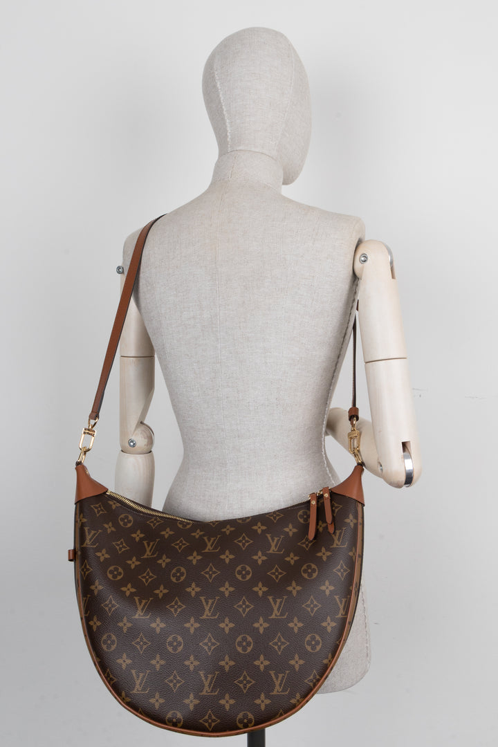 LOUIS VUITTON Loop Hobo Bag MNG Canvas