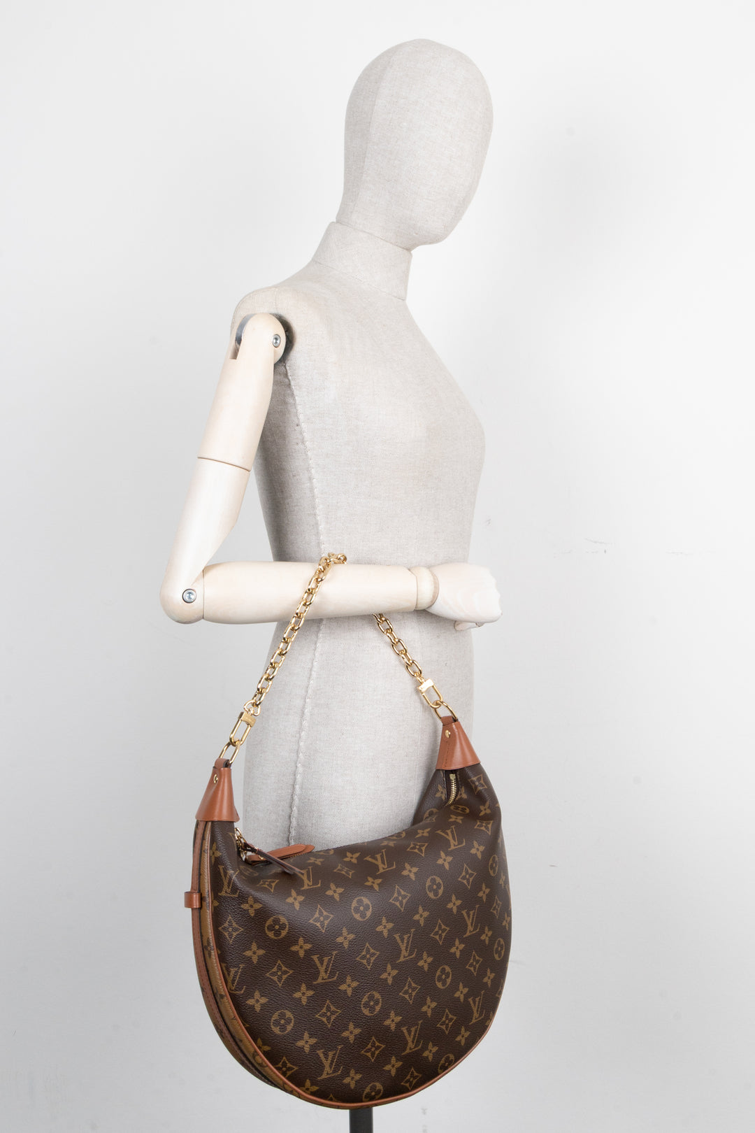 LOUIS VUITTON Loop Hobo Bag MNG Canvas