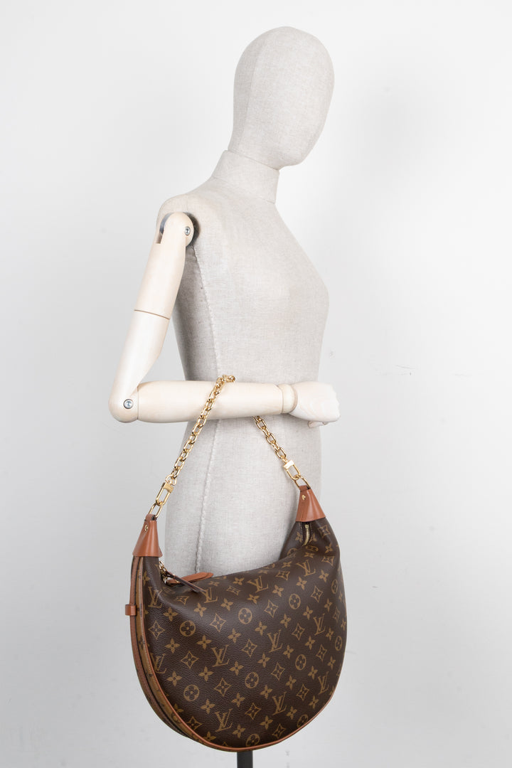 LOUIS VUITTON Loop Hobo Bag MNG Canvas