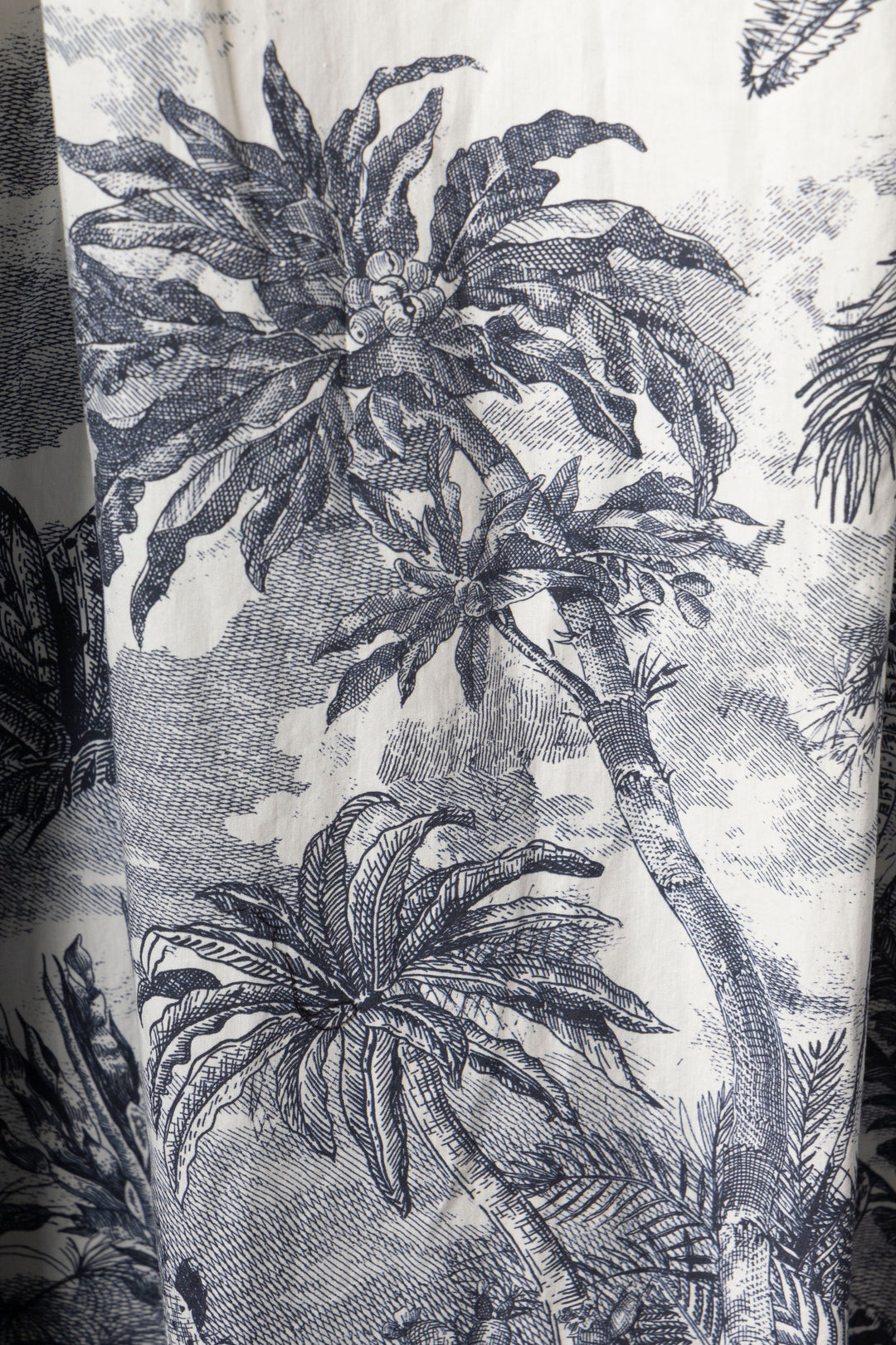 CHIRSTIAN DIOR Toile De Jouy Pleated Skirt White Blue