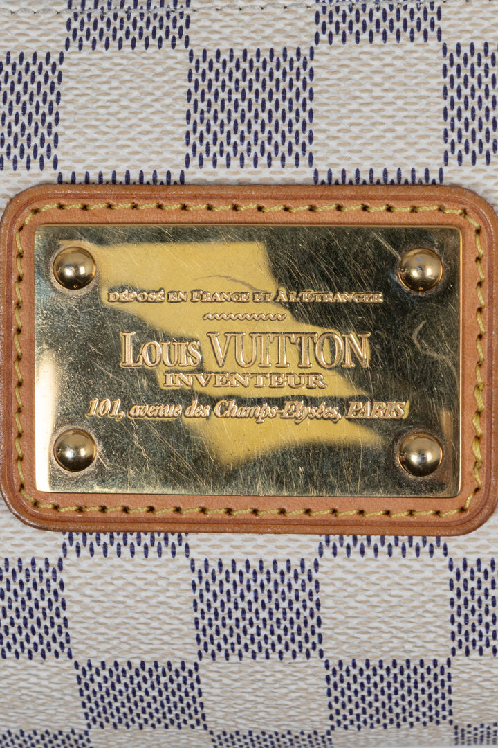 LOUIS VUITTON Eva Pochette Canvas Damier Azur