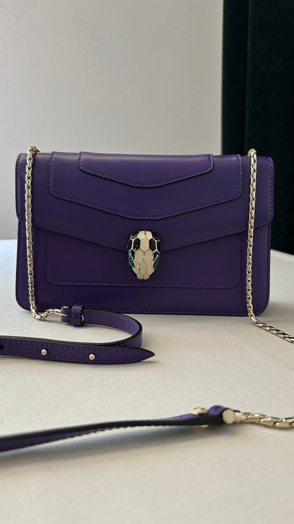 BVLGARI Serpenti Forever Crossbody Bag Purple