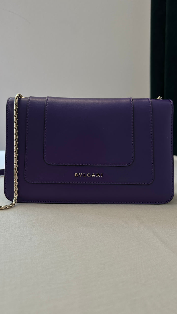 BVLGARI Serpenti Forever Crossbody Bag Purple