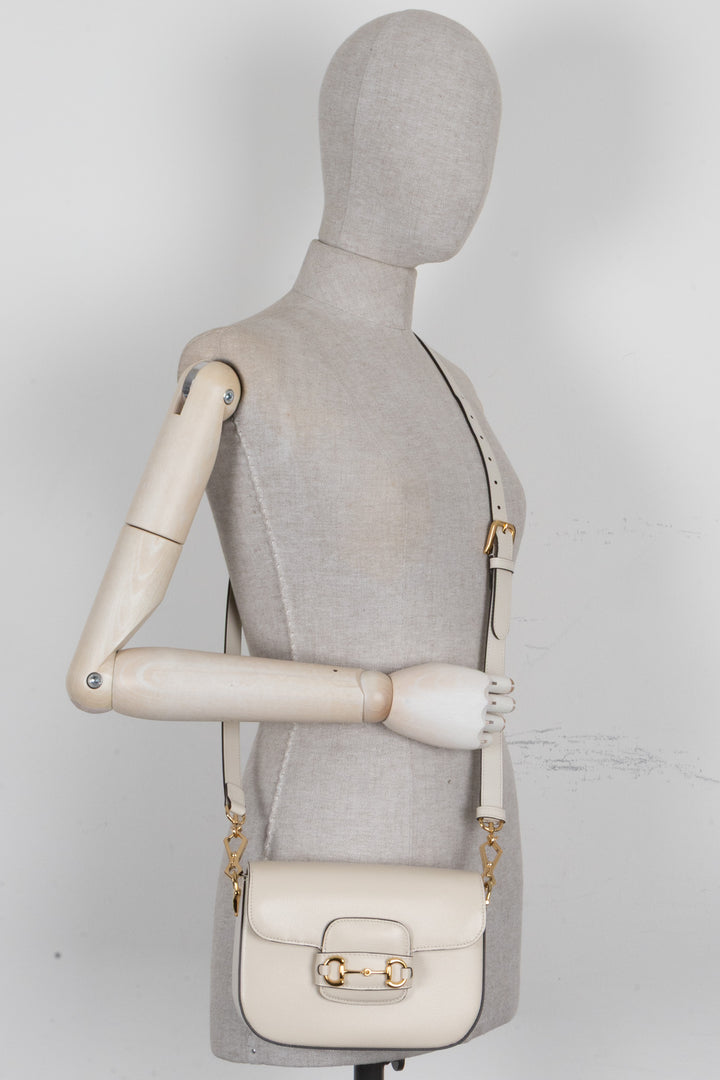 GUCCI Horsebit 1955 Small White