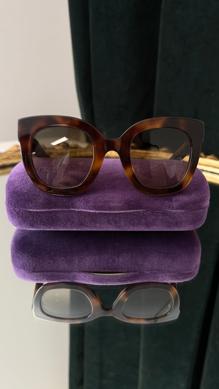 GUCCI GG0208S Sunglasses Tortoiseshell