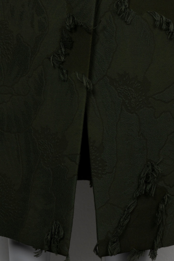 GUCCI Floral Jacquard Pencil Skirt Green