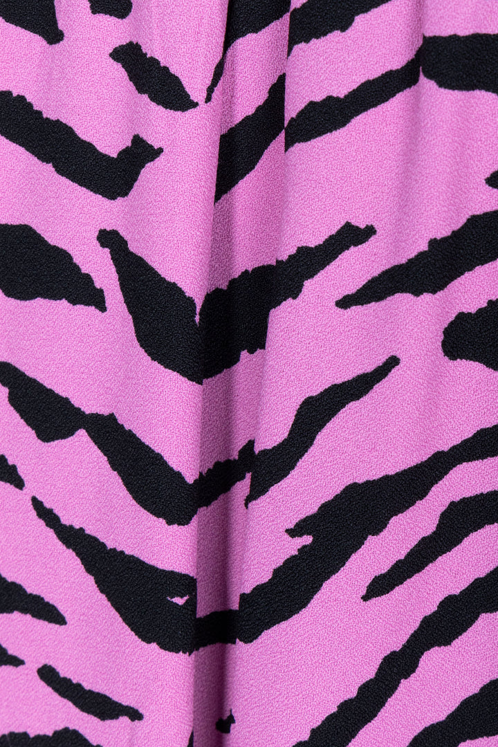 Robe SAINT LAURENT Rose noir tigre