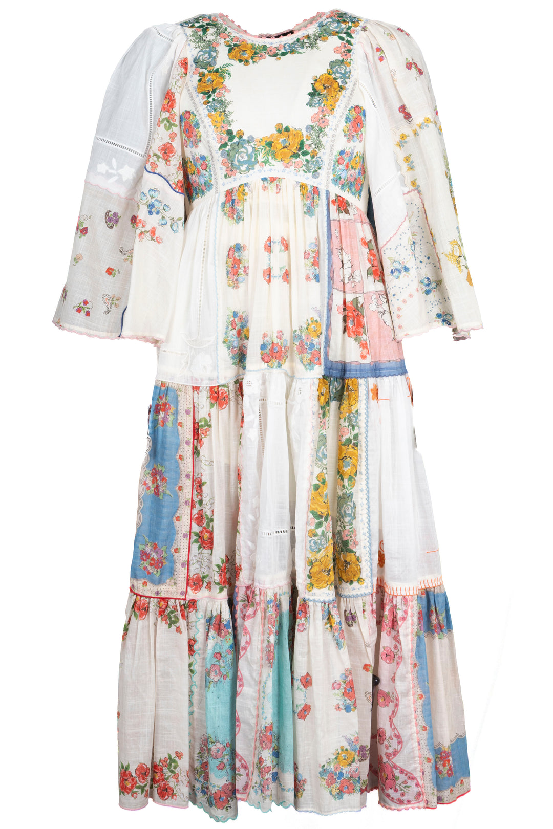 ZIMMERMANN Patchwork Dress Cotton Multicolor
