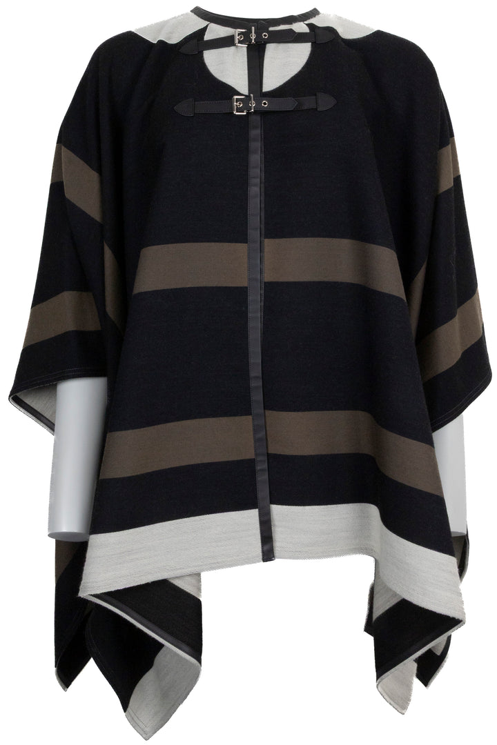 LOUIS VUITTON Cape Laine Cuir Noir Vert