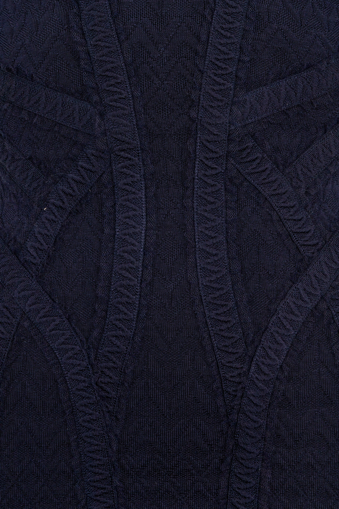 HERVE LEGER Robe Bandage Linden Bleu Marine