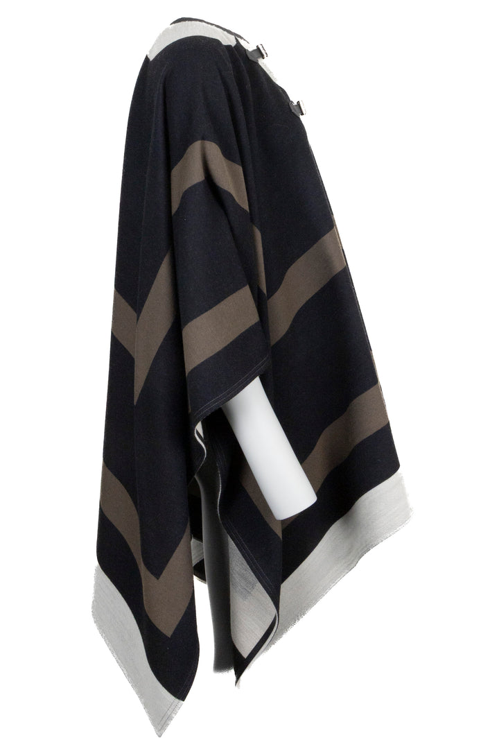 LOUIS VUITTON Cape Laine Cuir Noir Vert