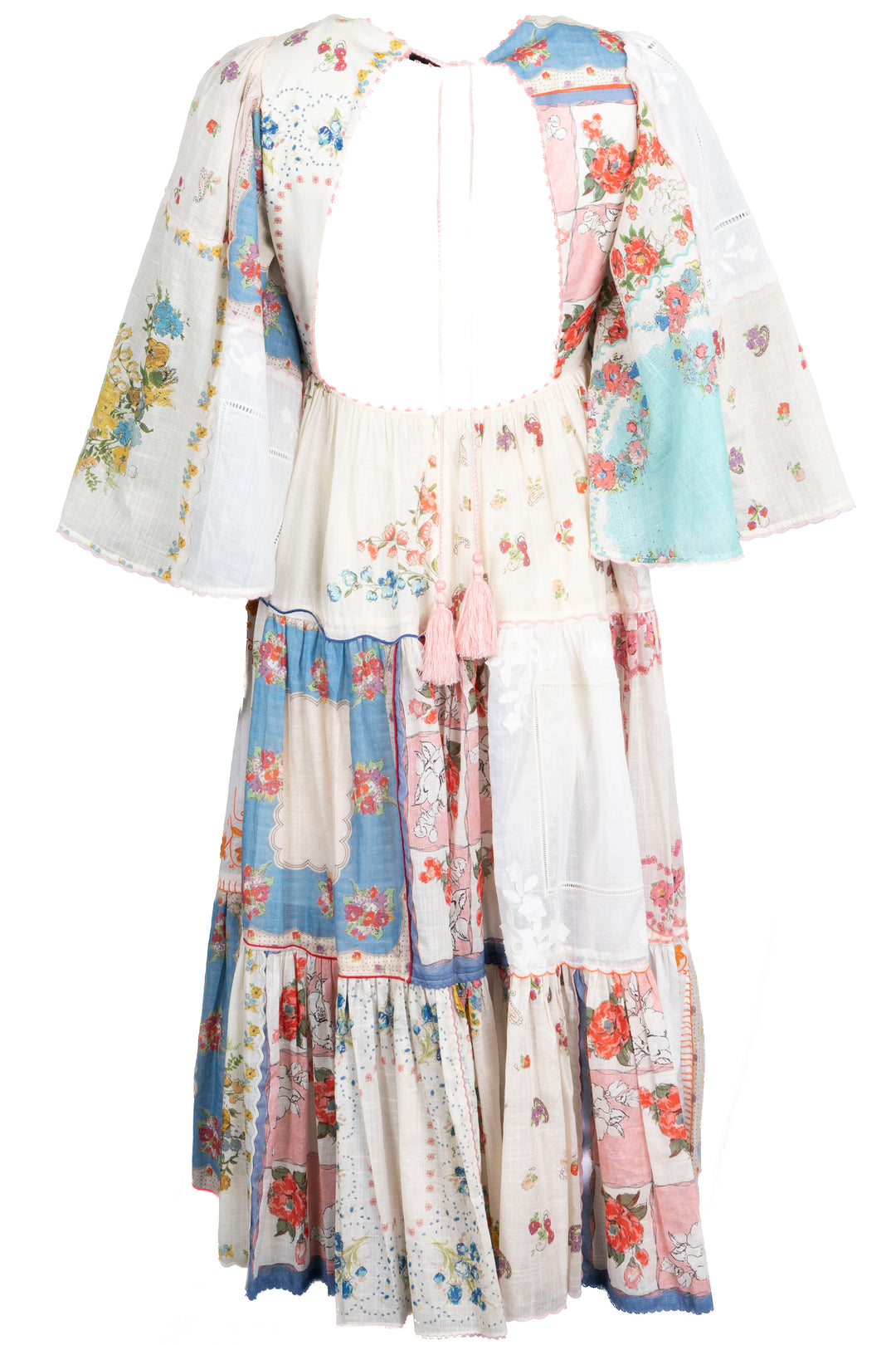 ZIMMERMANN Patchwork Dress Cotton Multicolor