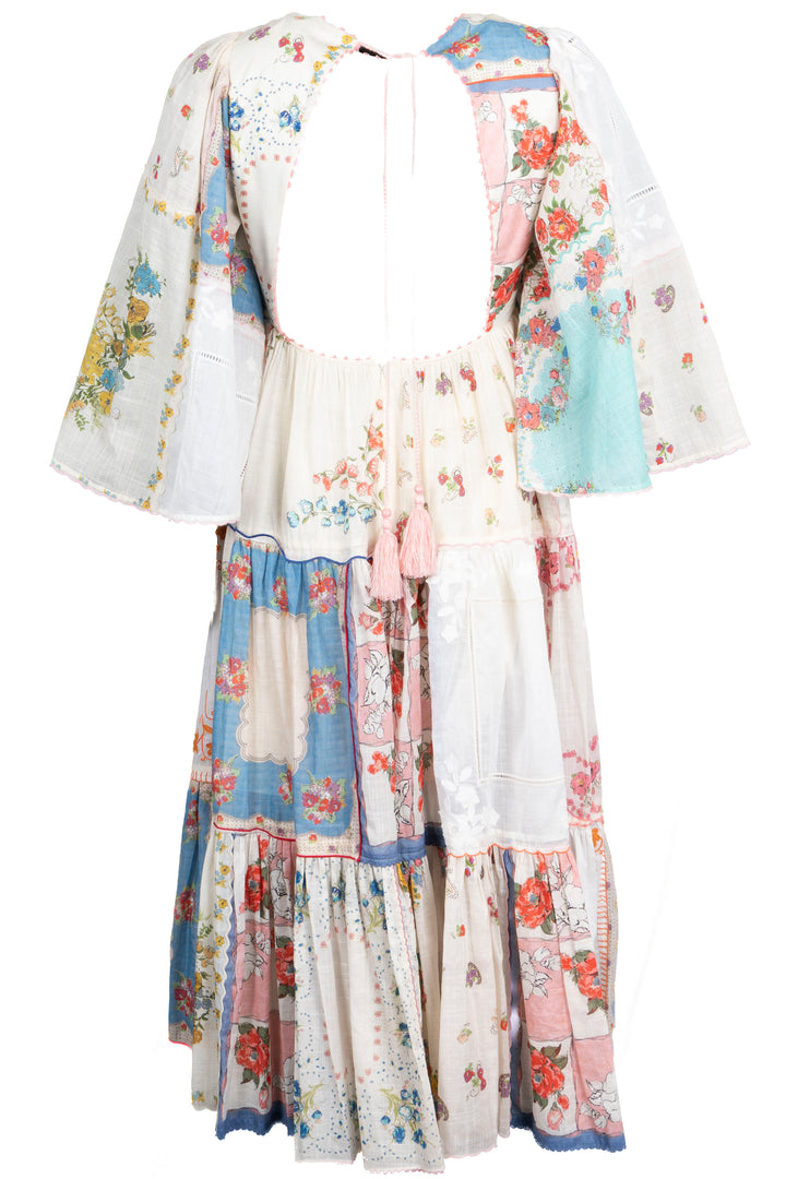 ZIMMERMANN Patchwork Dress Cotton Multicolor