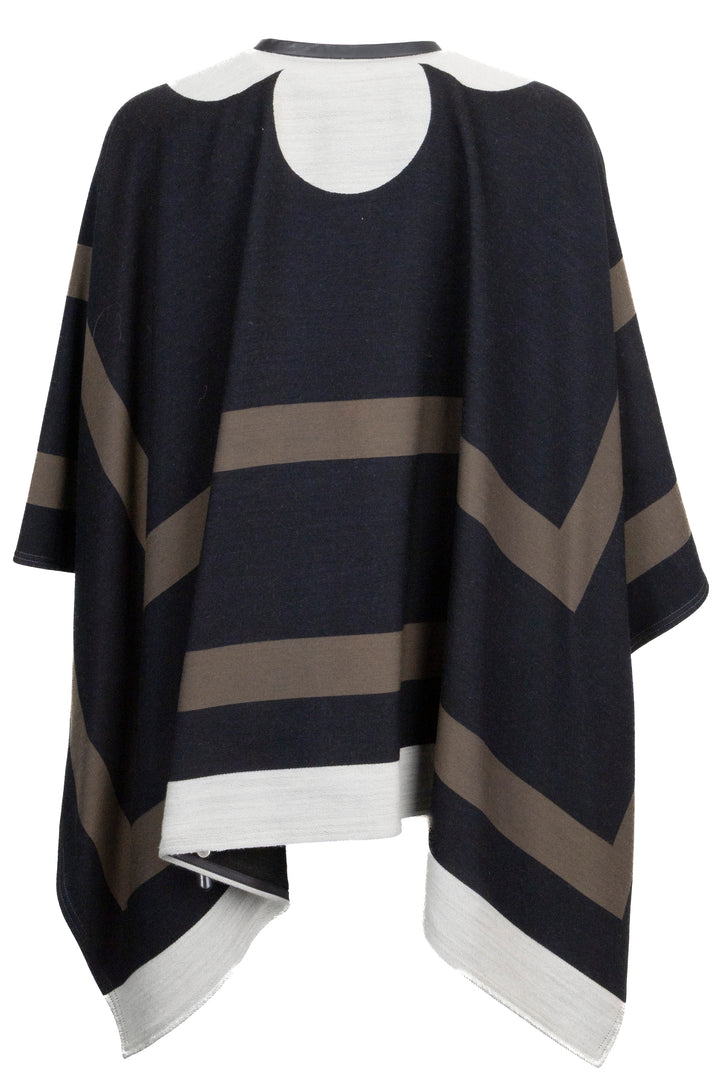 LOUIS VUITTON Cape Laine Cuir Noir Vert