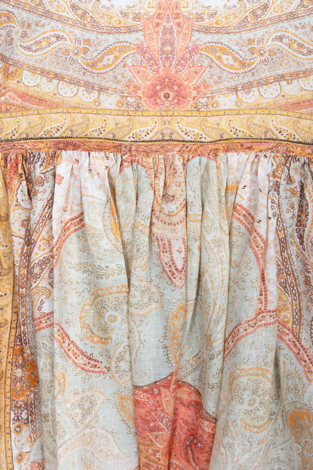 ZIMMERMANN Robe Dos Nu Lin Orange Paisley