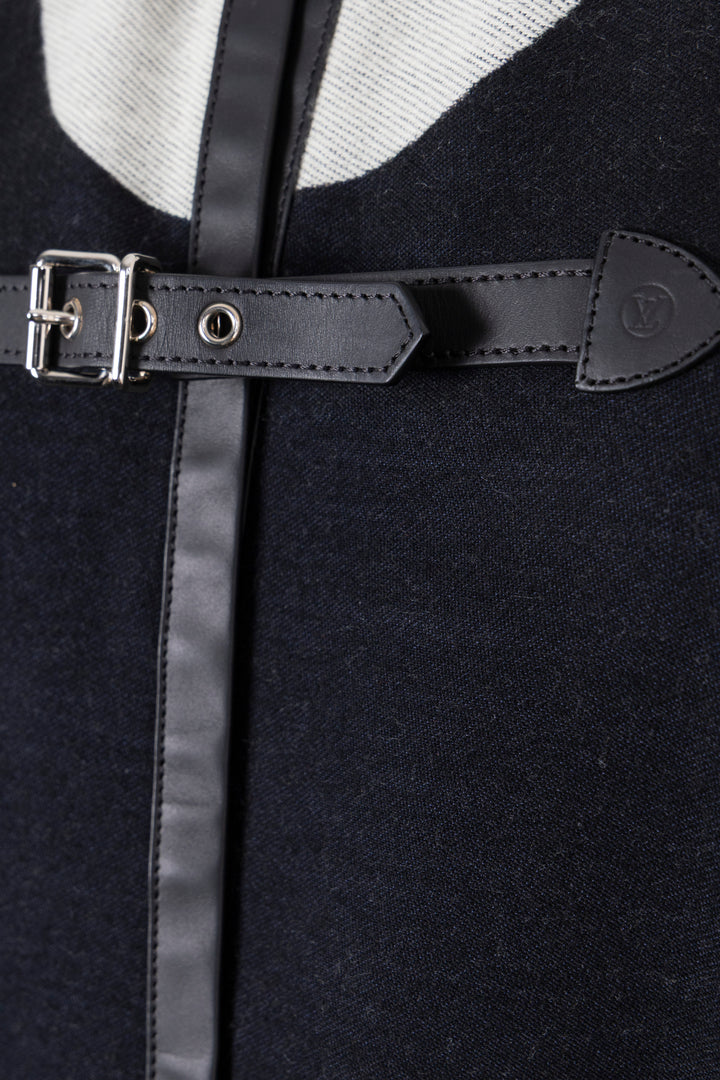LOUIS VUITTON Cape Laine Cuir Noir Vert