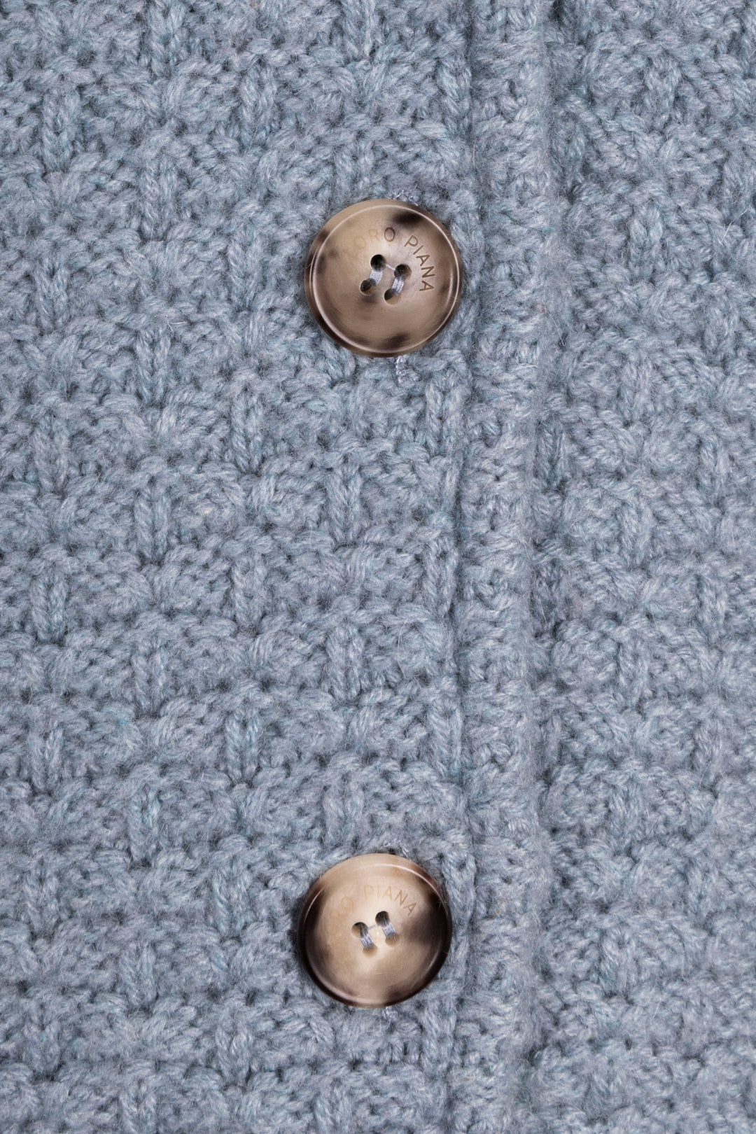 LORO PIANA Buttoned Cardigan Cashmere  Blue