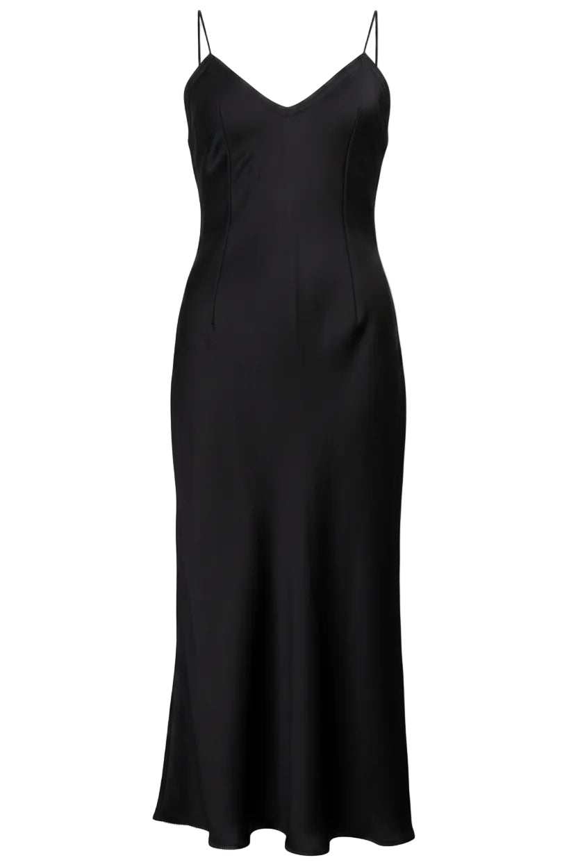 SAINT LAURENT Slip Dress Black