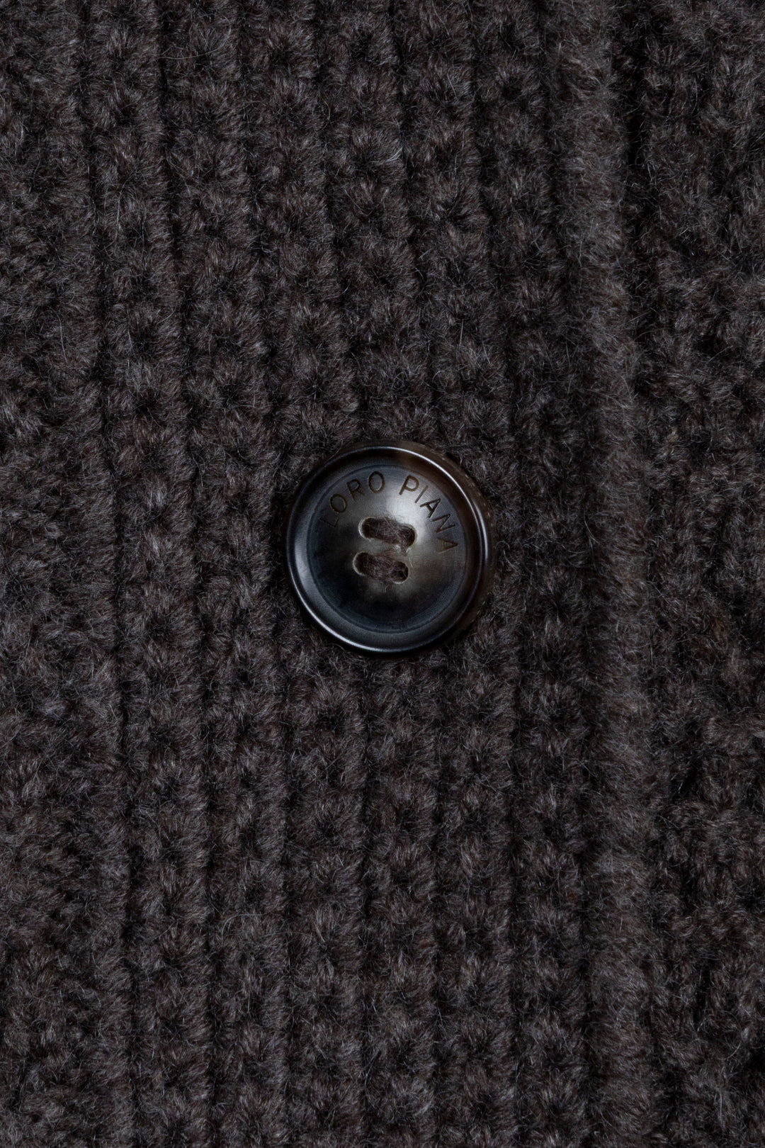 LORO PIANA Long Cardigan Knit Cashmere Grey
