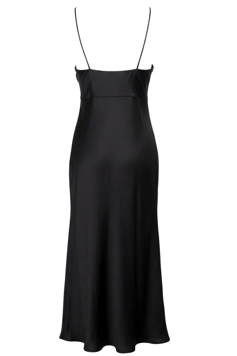 SAINT LAURENT Slip Dress Black