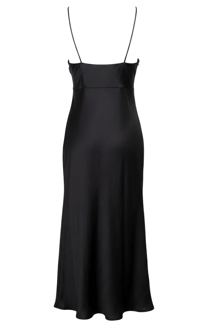 SAINT LAURENT Slip Dress Black