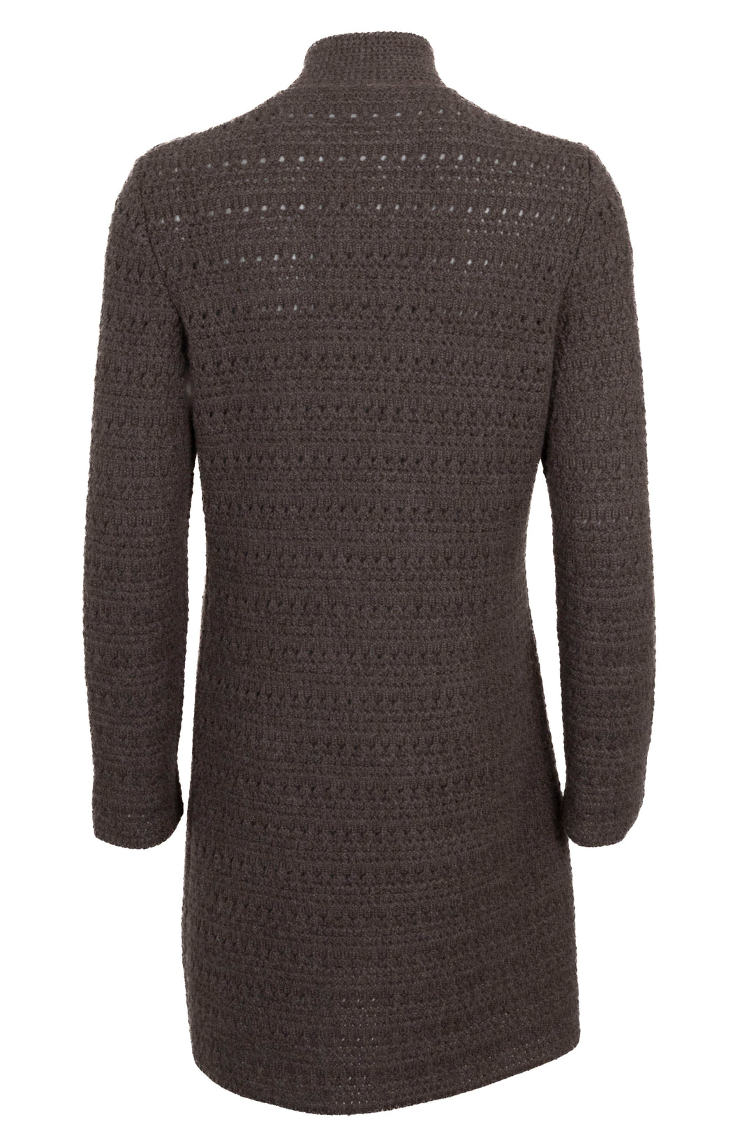 LORO PIANA Long Cardigan Knit Cashmere Grey