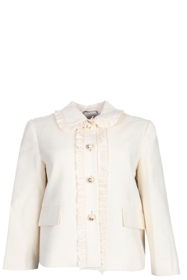 GUCCI Veste rouille crème