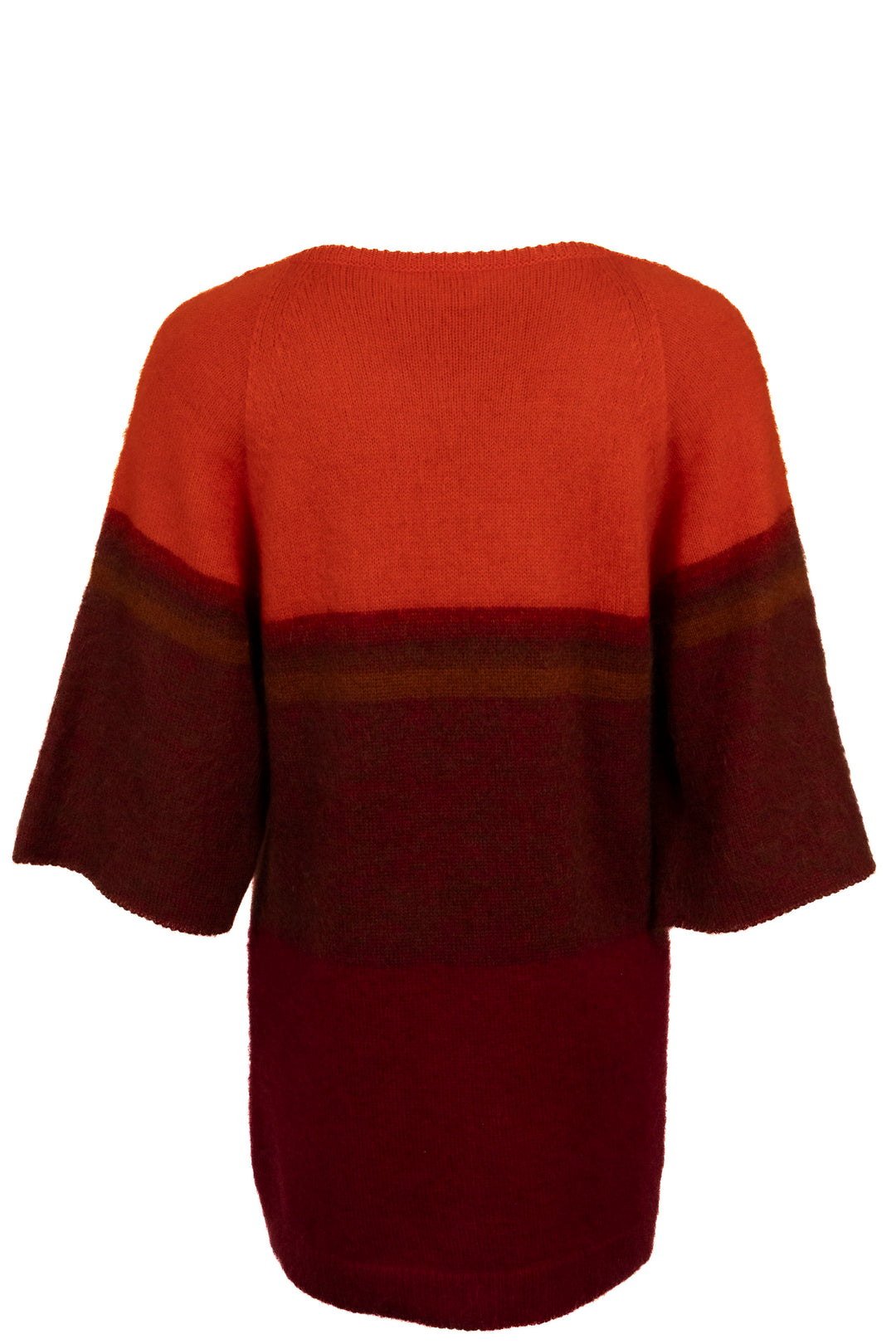 HERMÈS Short Sleeve Dress Silk Mohair Orange
