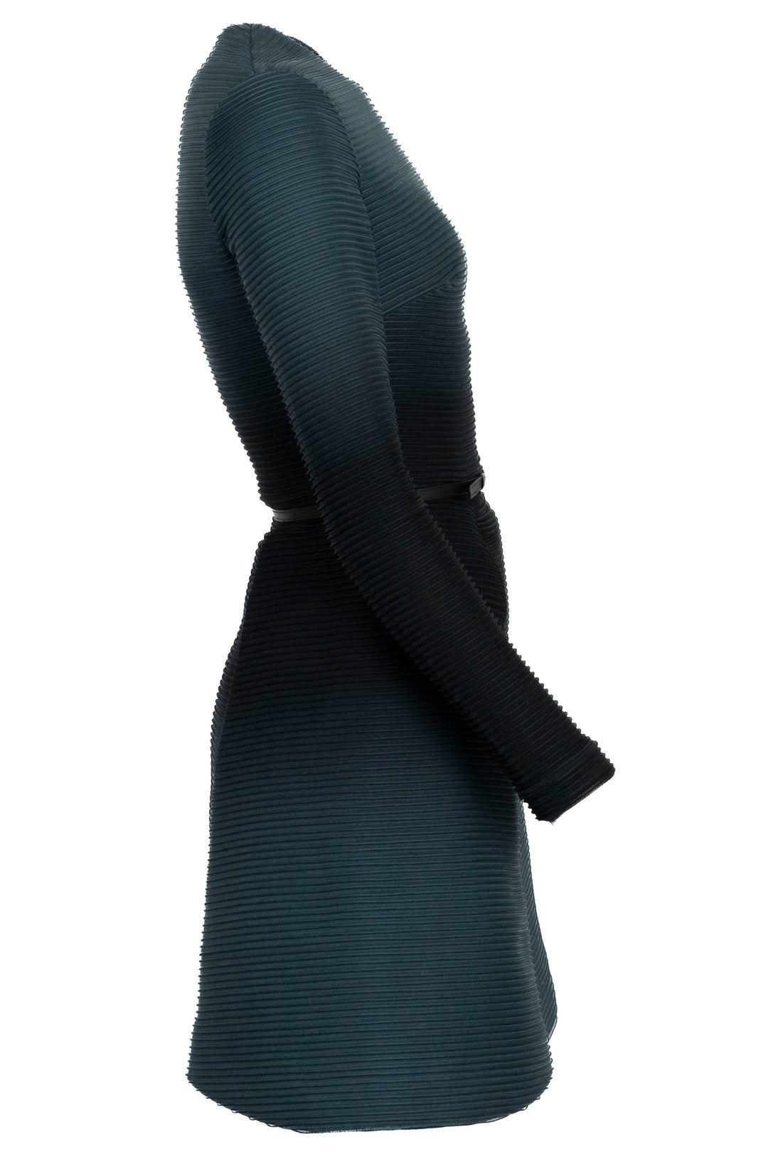 ELLIE SAAB Pleated Belted Dress Petrol