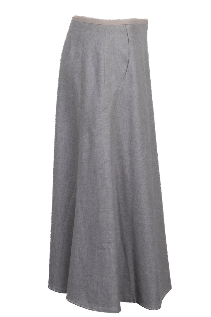 LORO PIANA Skirt Cashmere Light Gray