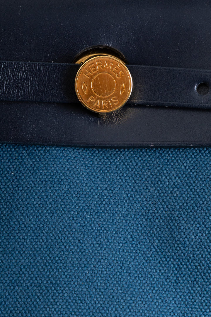 HERMÈS Herbag Zip 31 Blue Navy Petrol