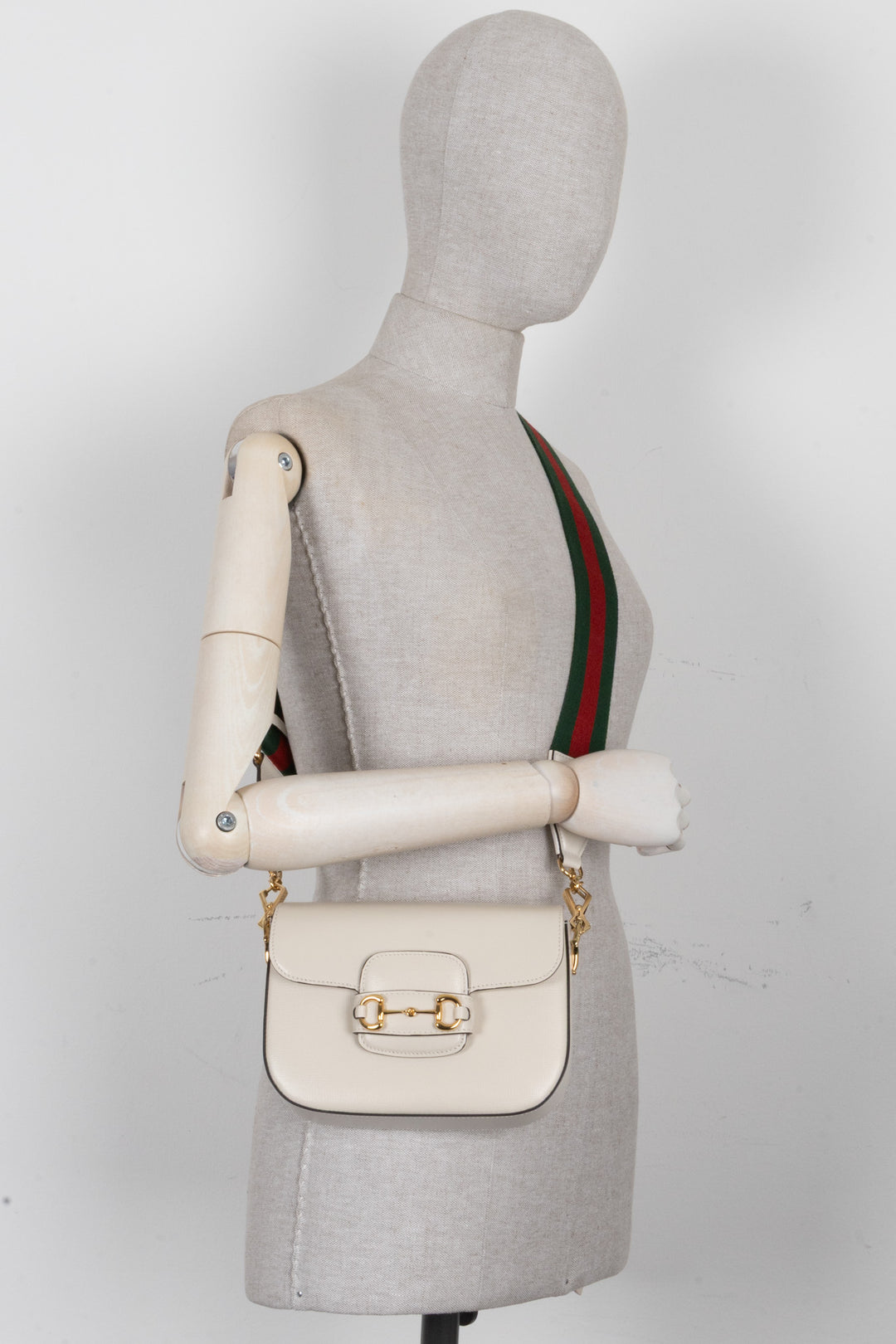 GUCCI Horsebit 1955 Small White