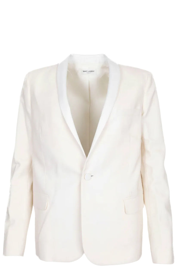 SAINT LAURENT Suit Jacket Cream