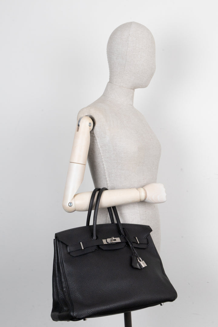 HERMÈS Birkin 35 Retourne Togo Noir