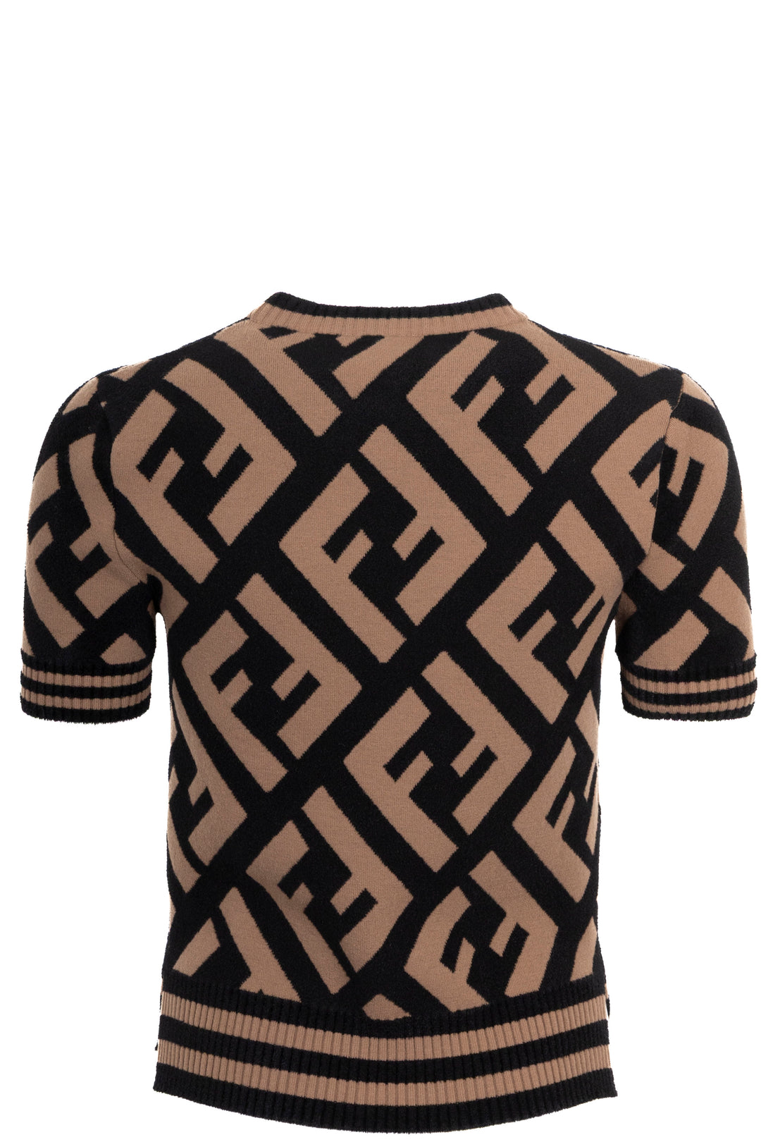Chemise FENDI Zucca imprimée en maille marron