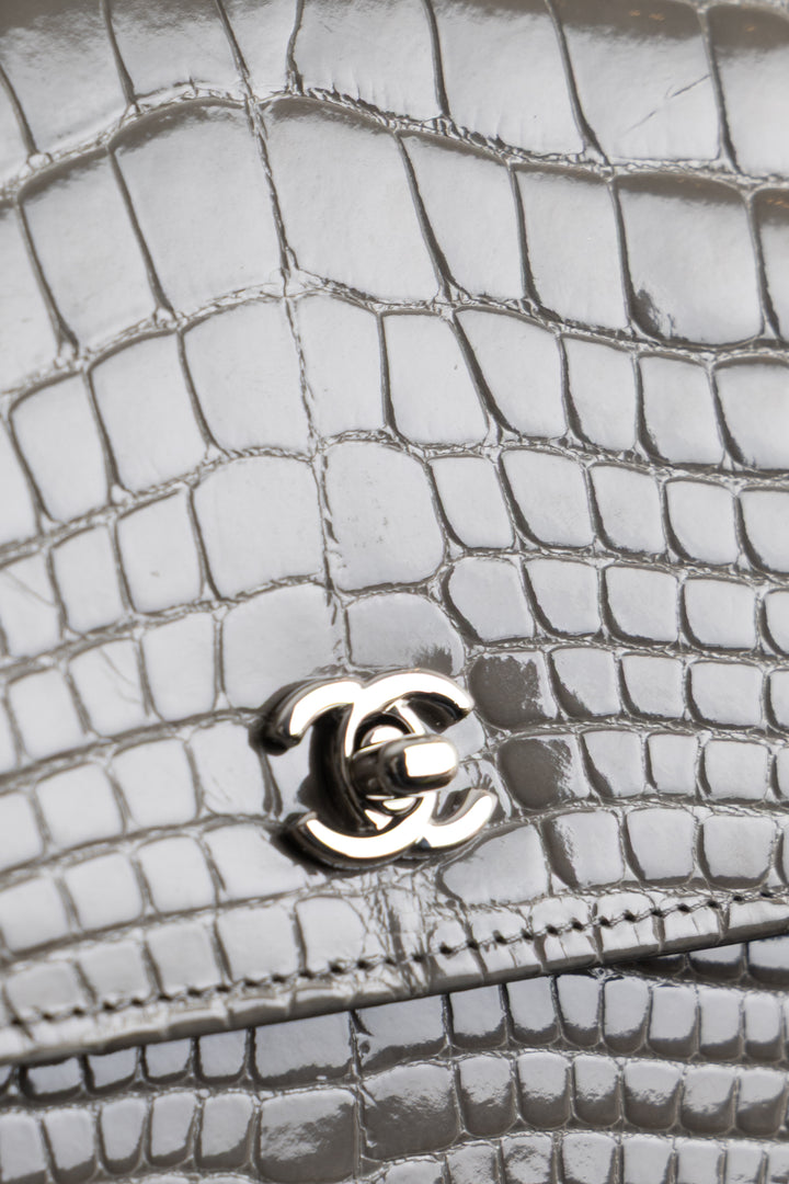 CHANEL WOC Alligator Grey