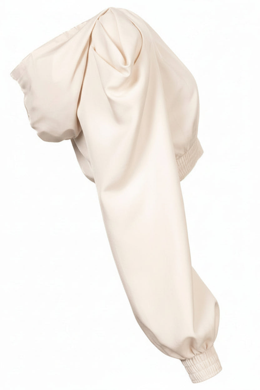 Blouson bomber court à logo PRADA 2022, couleur soie rose poudré