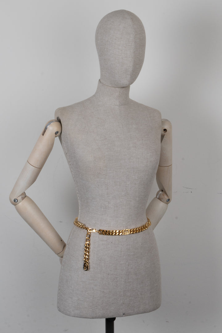 Ceinture chaîne GUCCI GG dorée