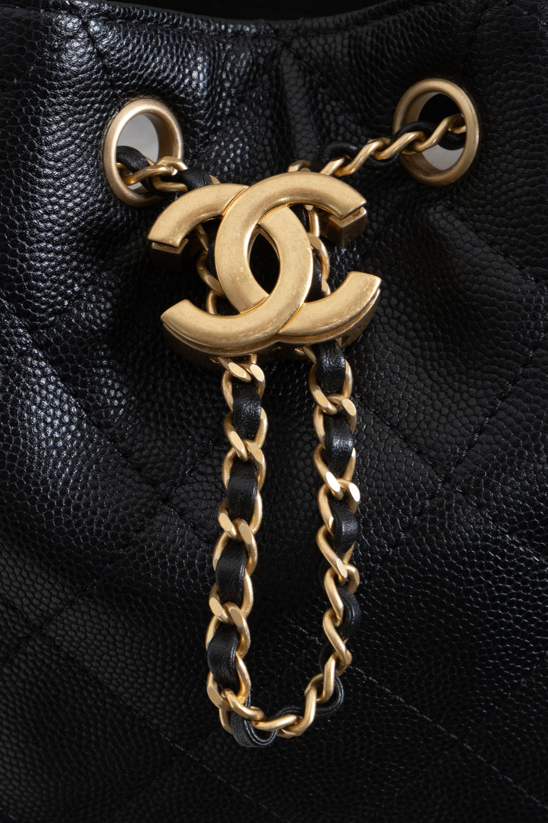 CHANEL Mini 25 Caviar Black
