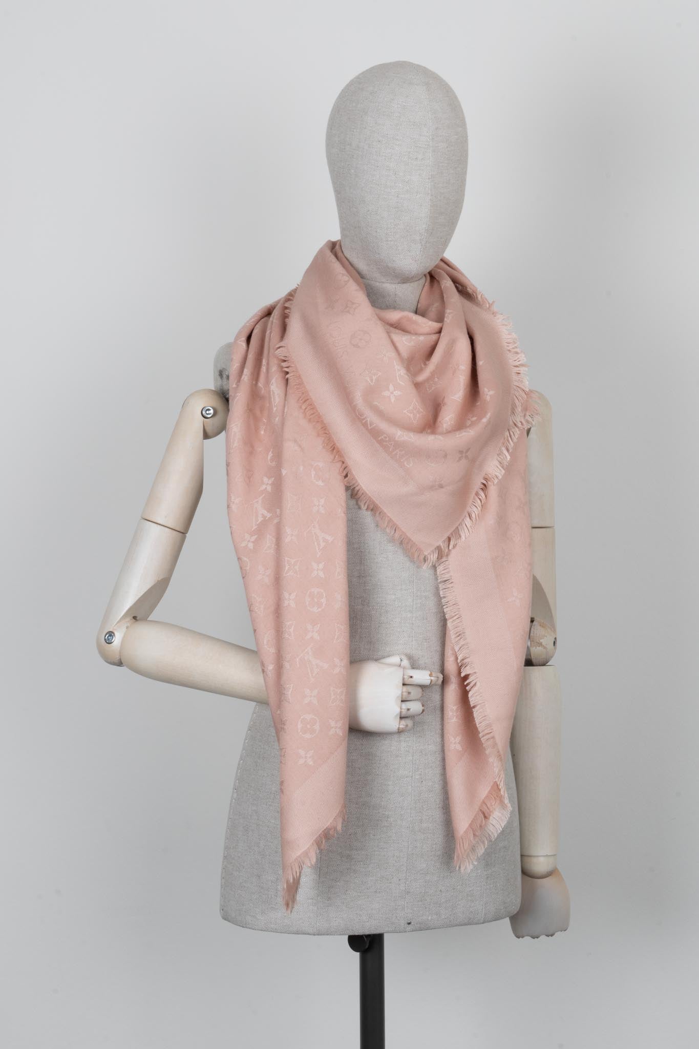 pink louis vuitton shawl