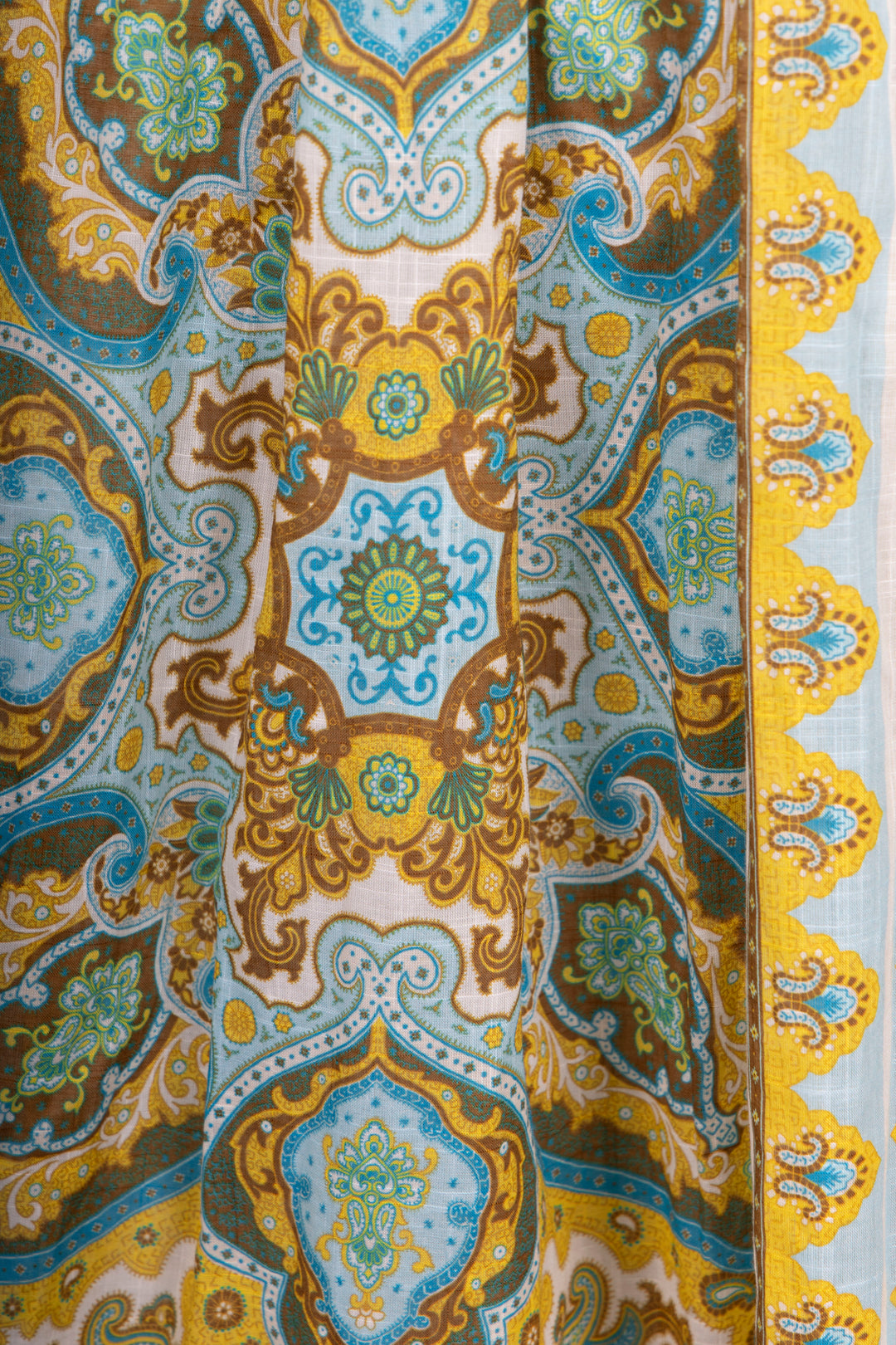 ZIMMERMANN Paisley Print Dress Cotton Blue