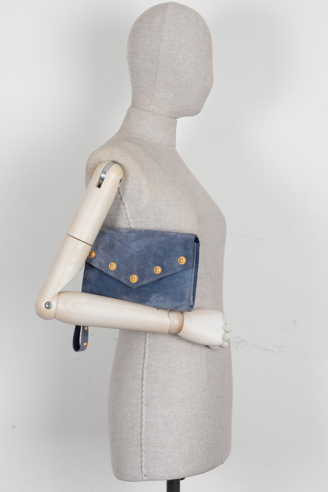 CHANEL Paris-Hamburg CC Button Flap Clutch Suede