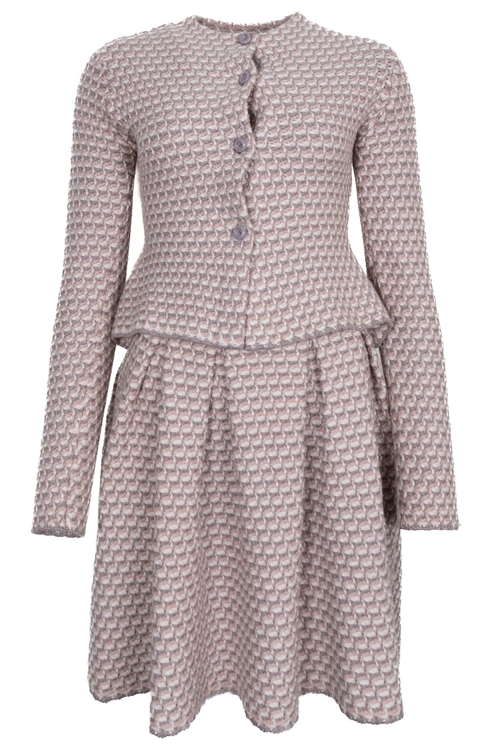 CHRISTIAN DIOR Ensemble Deux Pièces en Maille Rose